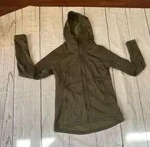 The North Face  Women Canyonlands Hoodie Full Zipper Jacket Dark Green Small