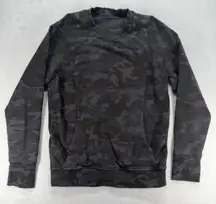 Lululemon Scuba Crew Incognito Camo Pullover‎ Sweatshirt Athleisure Top Size 6