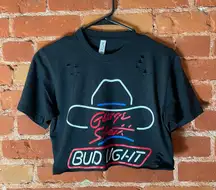 George Strait Bud Light Crop Top