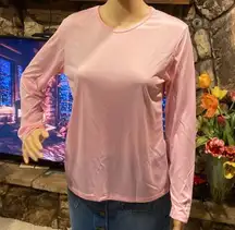 Pink Omni Dry Base Layer Silky Soft Long Sleeve Shirt