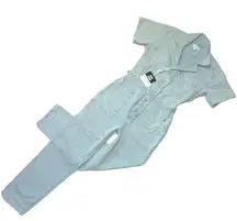 NWT Pistola Grover in Aqua Snow Acid Washed Relaxed Field Suit Jumpsuit XS