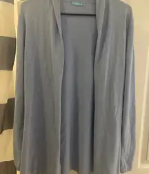 J. McLaughlin Light Blue Cardigan cotton modal medium
