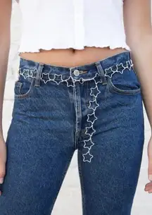 silver star chain belt