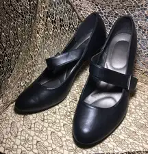 Black Mary Jane Style Heels