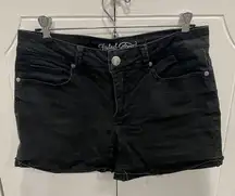 Black Jean Shorts