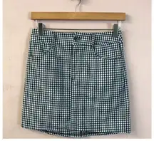 Charlotte Russe  Gingham Mini Skirt