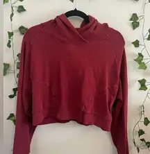 Women’s Alphalete Maroon Red Cropped Lightweight Sweatshirt Size L