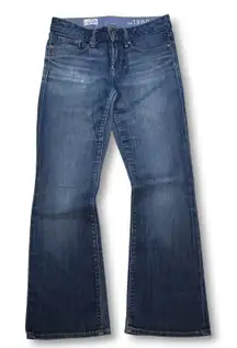 Gap 1969 Sexy Bootcut Low Rise Jeans Womens Size 27/4a Medium Tint Wash Denim