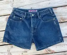 SILVER Dark Wash Y2K Denim Shorts Size 29