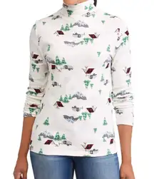 Winter Theme Turtleneck Top