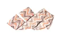 Princess Polly Pink, Brown, White and Orange Flare Pants