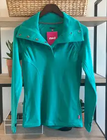 NWT Ryka Snap Pullover French Terry Sweatshirt w/Pockets & Thumbholes, Small