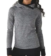 Lululemon Think Fast Hoodie Space Dye Camo Black Dark Slate Black Rulu 6