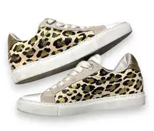 Leo Wild Sneakers, Leopard Print, Size 38