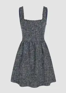 Cider Black And White Tweed Dress