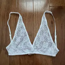 NWOT  Stretch Lace Hi Point Bralette