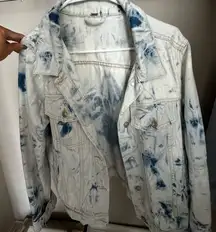 Free People Tie-Dye Denim Jacket