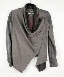 Blank NYC Draped Motto‎ Style Jacket Gray XS