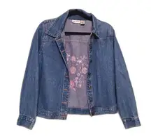 Floral Jean jacket