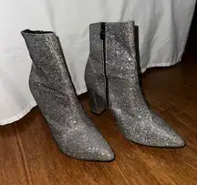 Sparkly Heeled Booties