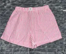 Pink and White Striped Shorts!