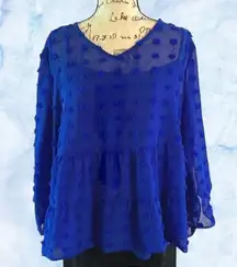 Est. 1946 Beautiful  Sheer layered blouse