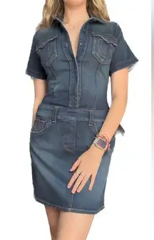 True Religion  bodycon denim dress