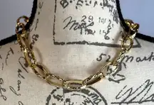 8 Other Reasons Hammered Paper Clip Necklace 16" + 2" Extender