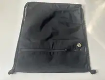 lululemon Seawheeze Black nylon Drawstring back pack Gym Bag