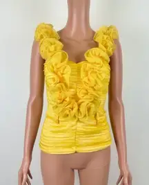 Entry | Ruffle Strap Ruched Top