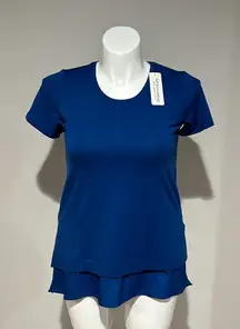 Soft‎ Surroundings Willa Short Sleeved Tee Top Shirt Windsor Blue size XS NWT