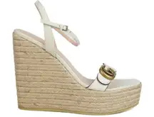 Gucci Aitana Logo Espadrille Platform Sandal