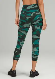 Lululemon Base Pace High-Rise Crop 23" Heritage 365 Camo Tidewater Teal Multi 6