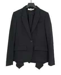 STELLA MCCARTNEY Puplum Wool Blazer Black 42