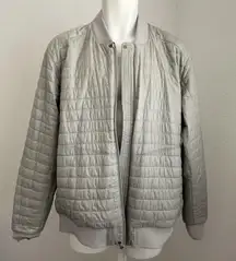Lululemon Switch Over Bomber Jacket Reversible Gray XL Puffer Primaloft (ba6)