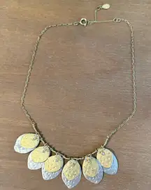 Loft Gold‎ and Silver Leaf Necklace