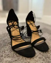 Black Strappy Heels