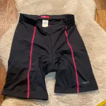 Terry Cycling Bike Shorts Size Large Women's Workout Padded Seat