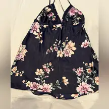 Apt. 9 Pink and Blue Backless Bustier Chemise XXL