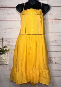 Coco & Jaimeson Yellow Cotton Sundress | Women’s Medium