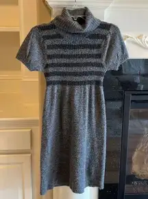 Sweater Project Dress Fit and Flare Gray Turtleneck Womens fits Small to Medium