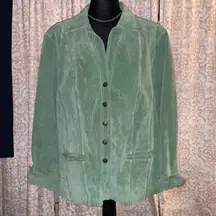 Vintage Size 2X Lime Suede Jacket