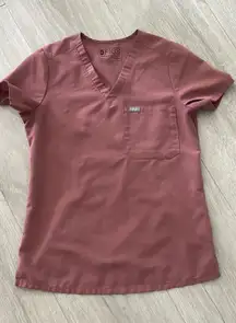 FIGS Mauve scrub Top