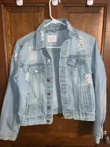 Ripped Jean Jacket