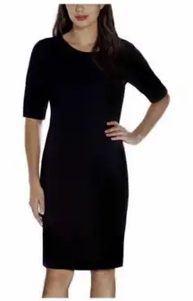 NWT Womens Mario Serrano Black Textured Bodycon Dress - Sz S