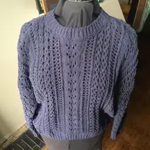 Kendall+Kylie chenille loose weave sweater