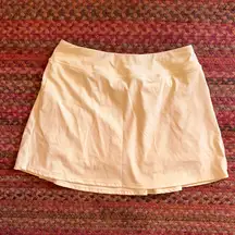 STEELE PASTEL LEMON YELLOW BUTTERCREAM ATHLETIC GOLF TENNIS SKIRT SKORT PLEATED