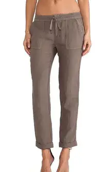 Joie  Martesha Linen Drawstring Pant In fatigue