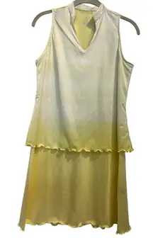 Savalino medium athletic tennis gold dress yellow ombré‎