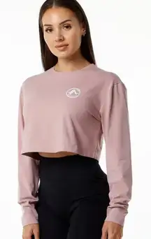 Alphalete Women's Dynasty Long Sleeve Crop Tee Size Small